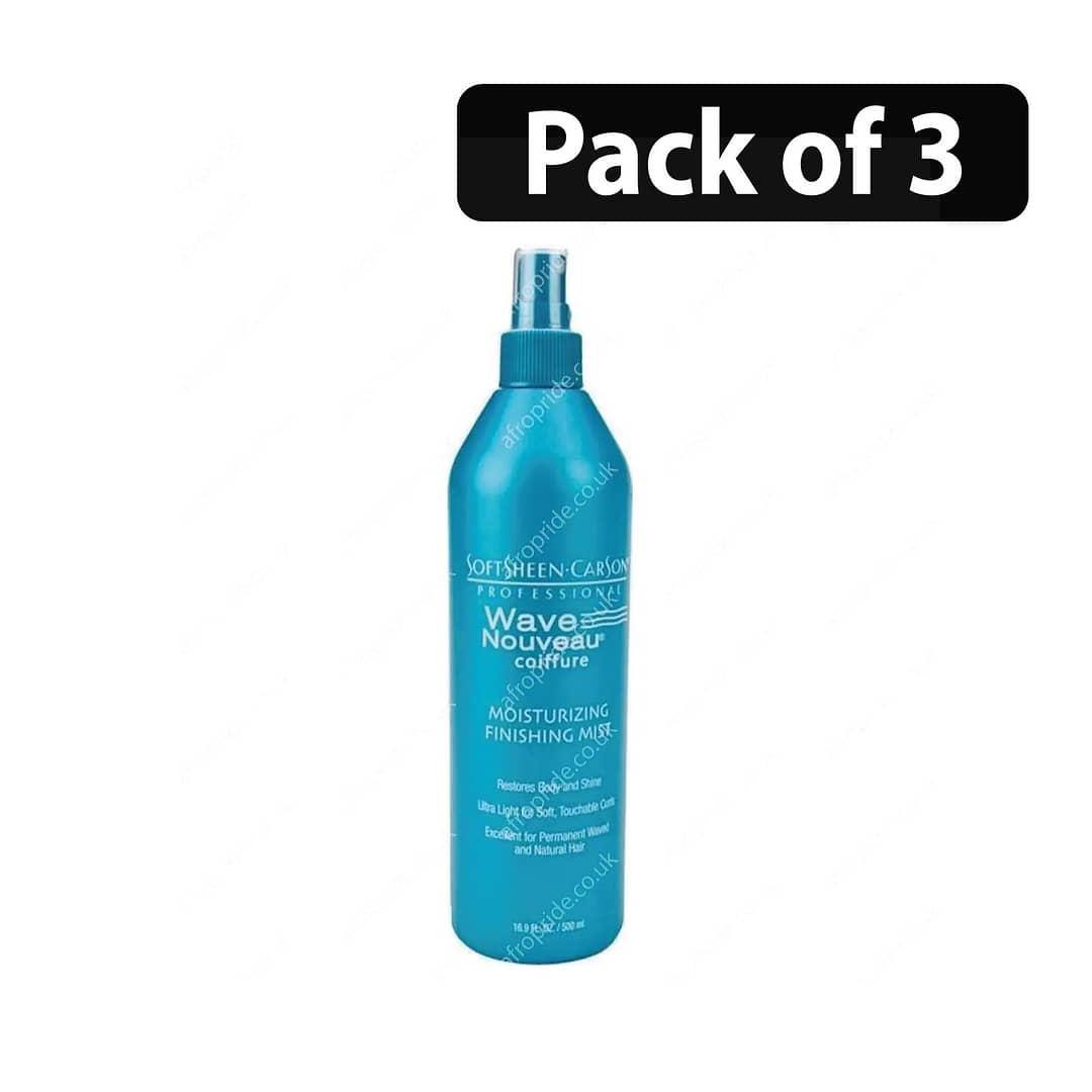 (Pack of 3) SoftSheen Carson Professional Wave Nouveau Coiffure Moisturizing Finishing Mist 500ml (Pack of 3) SoftSheen Carson Professional Wave Nouveau Coiffure Moisturizing Finishing Mist 500ml