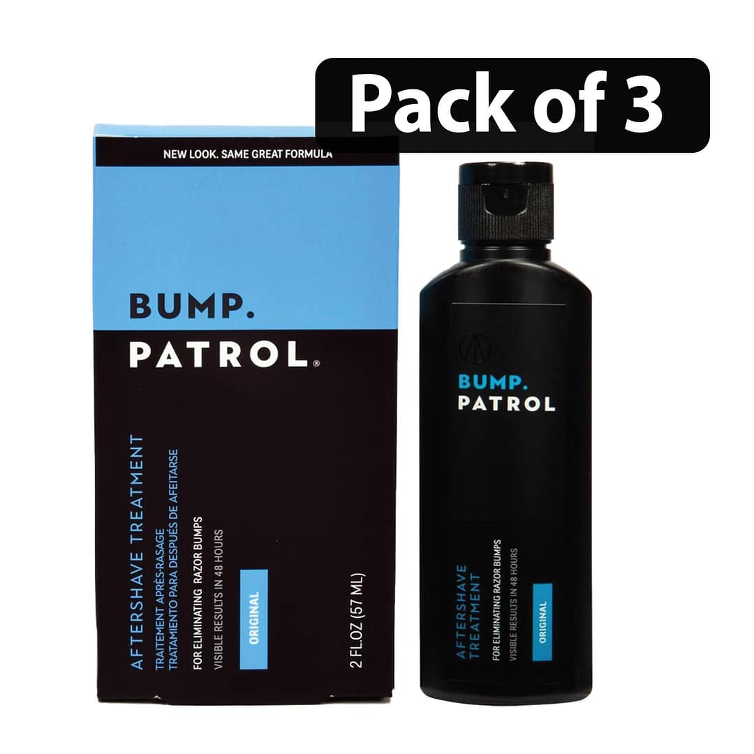 (Pack of 3) Bump Patrol Improved Original Formula Aftershave Treatment 4oz (Pack of 3) Bump Patrol Improved Original Formula Aftershave Treatment 4oz