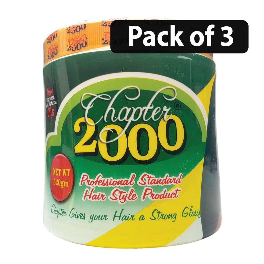 (Pack of 3) Chapter 2000 Hair Food Professional Standard Strong Gloss 520g (Pack of 3) Chapter 2000 Hair Food Professional Standard Strong Gloss 520g