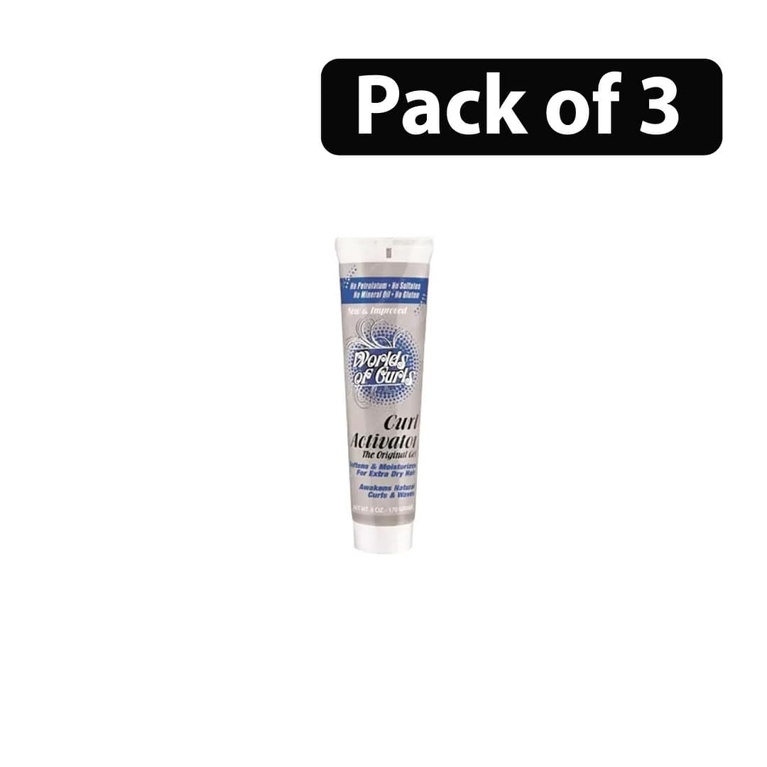 (Pack of 3) Worlds of Curls Curl Activator Gel 8oz (Pack of 3) Worlds of Curls Curl Activator Gel 8oz