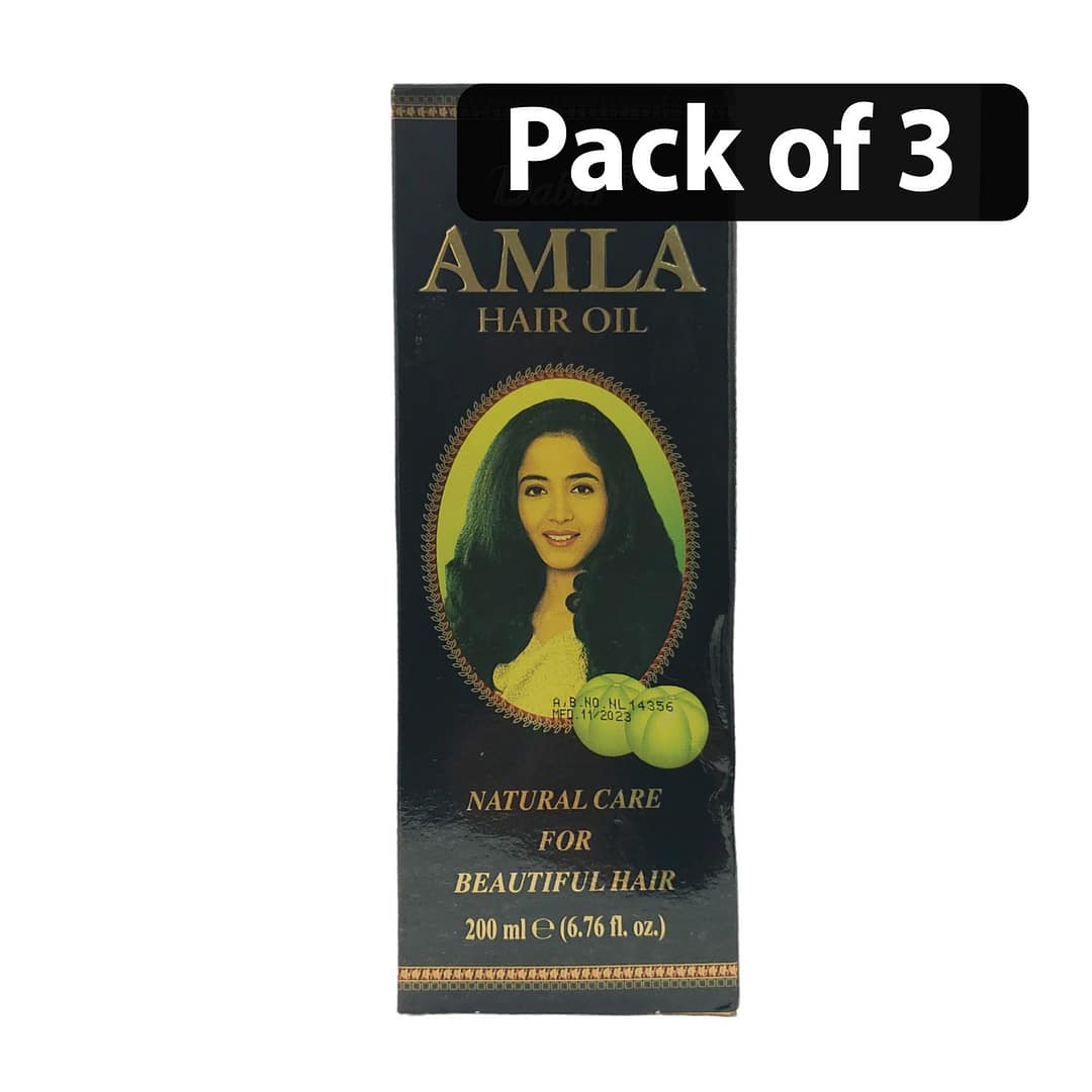 (Pack of 3) Dabur Amla Hair Oil 200ml (Pack of 3) Dabur Amla Hair Oil 200ml