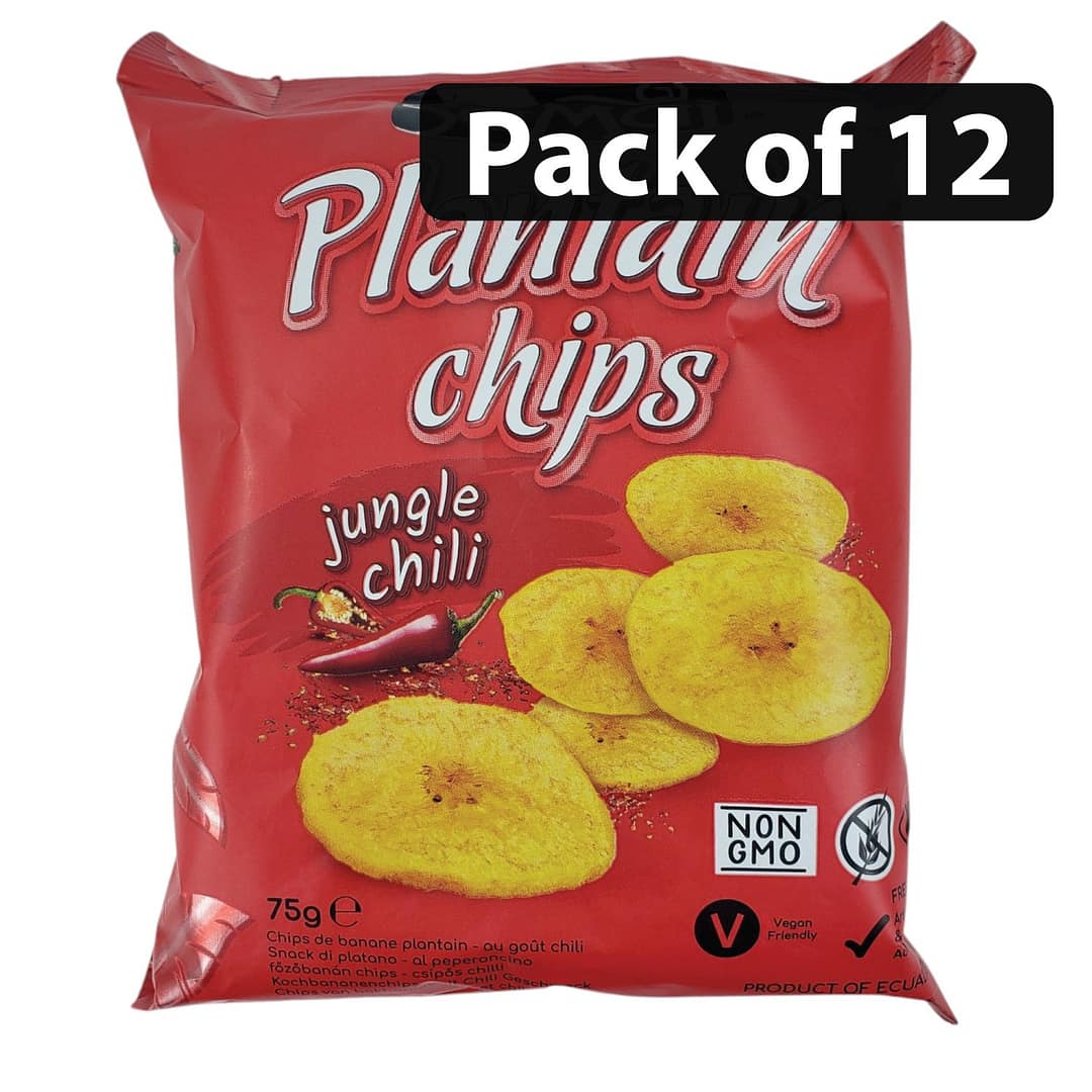 (Pack of 12) Samai Plantain Chips 75g 1 (Pack of 12) Samai Plantian Chips 75g Jungle Chili