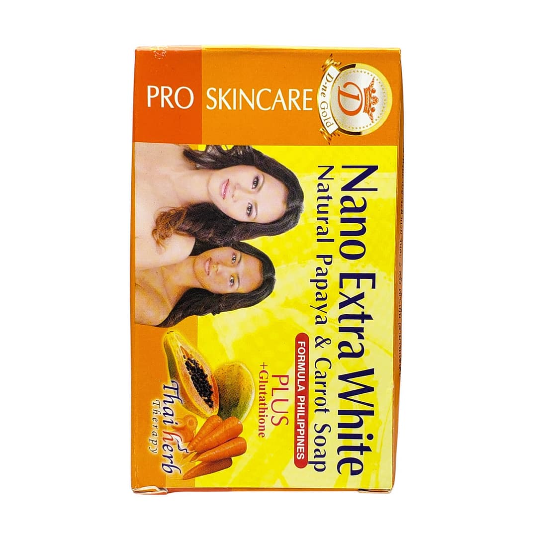 Pro Skincare Nano Extra White Natural Papaya & Carrot Soap160g Pro Skincare Nano Extra White Natural Papaya & Carrot Soap160g