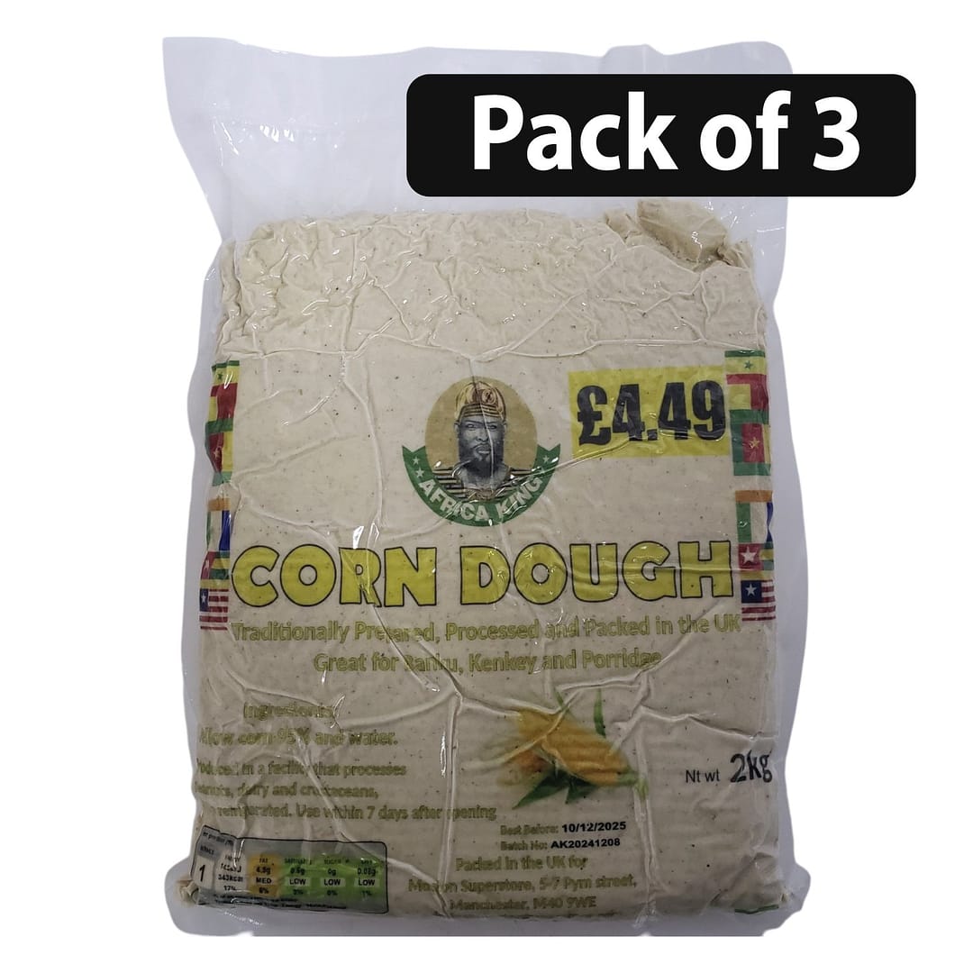 (Pack of 3) Africa King Yellow Corn Dough 2Kg