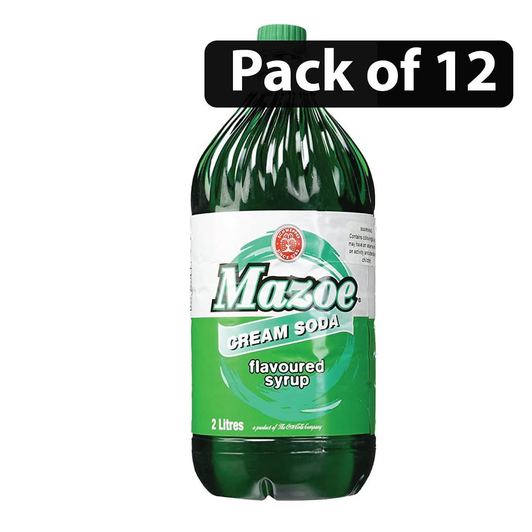 (Pack of 12) Mazoe Cream Soda Flavoured Syrup 2L (Pack of 12) Mazoe Cream Soda Flavoured Syrup 2L