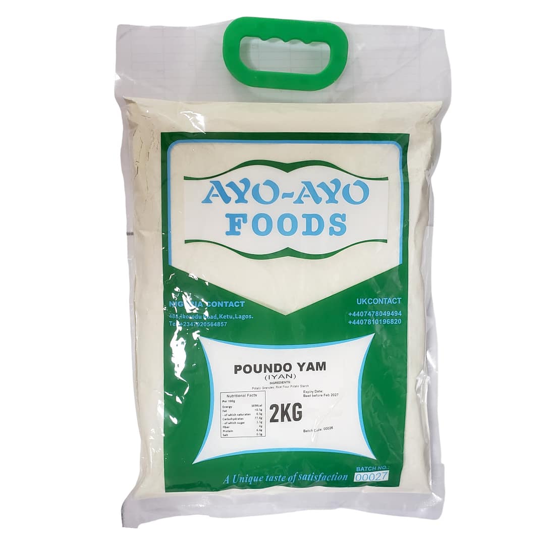 Ayo- Ayo Foods Poundo yam 2kg Ayo- Ayo Foods Poundo yam 2kg