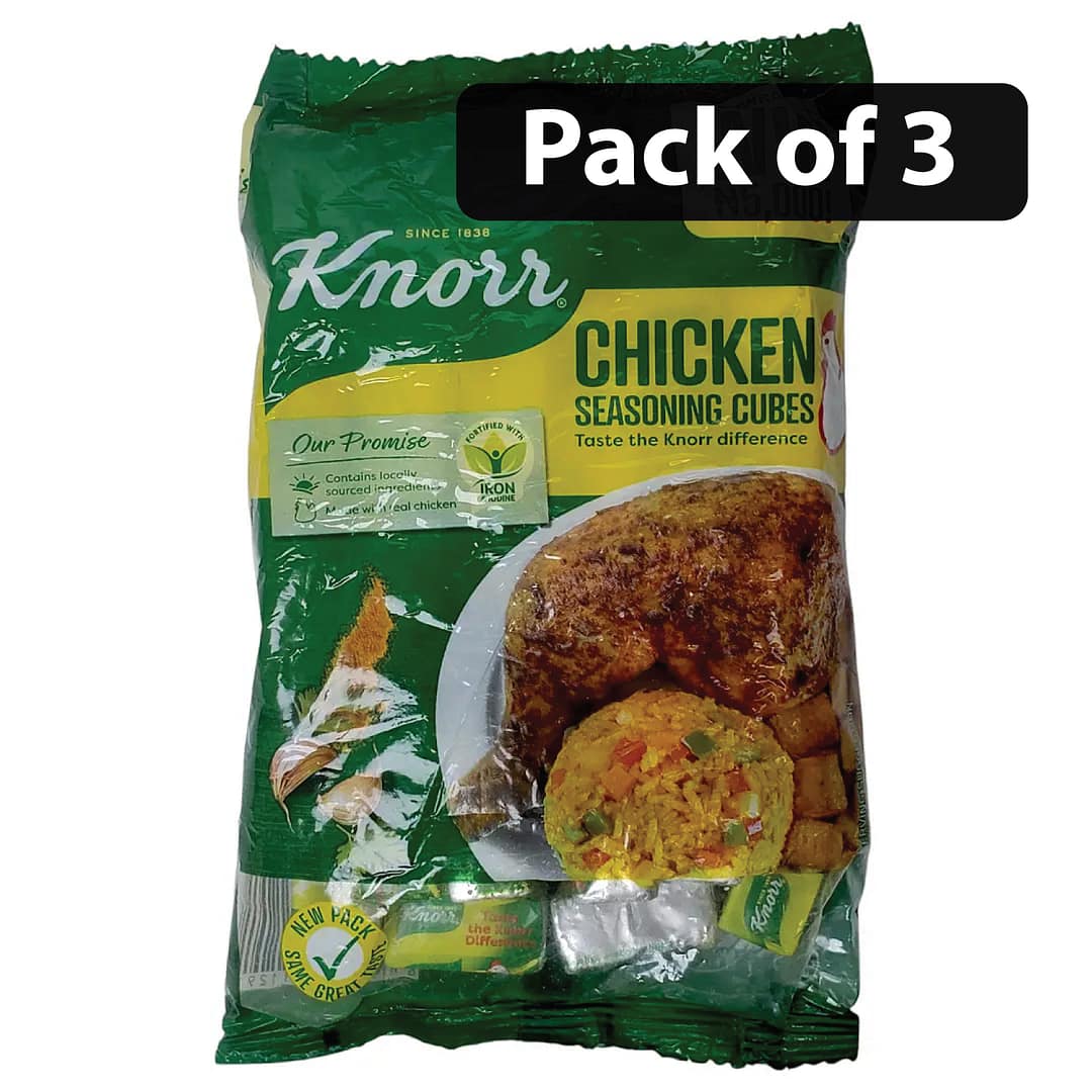 (Pack of 3) Knorr Chicken Seasoning Cubes 50 Cubes (Pack of 3) Knorr Chicken Seasoning Cubes 50 Cubes