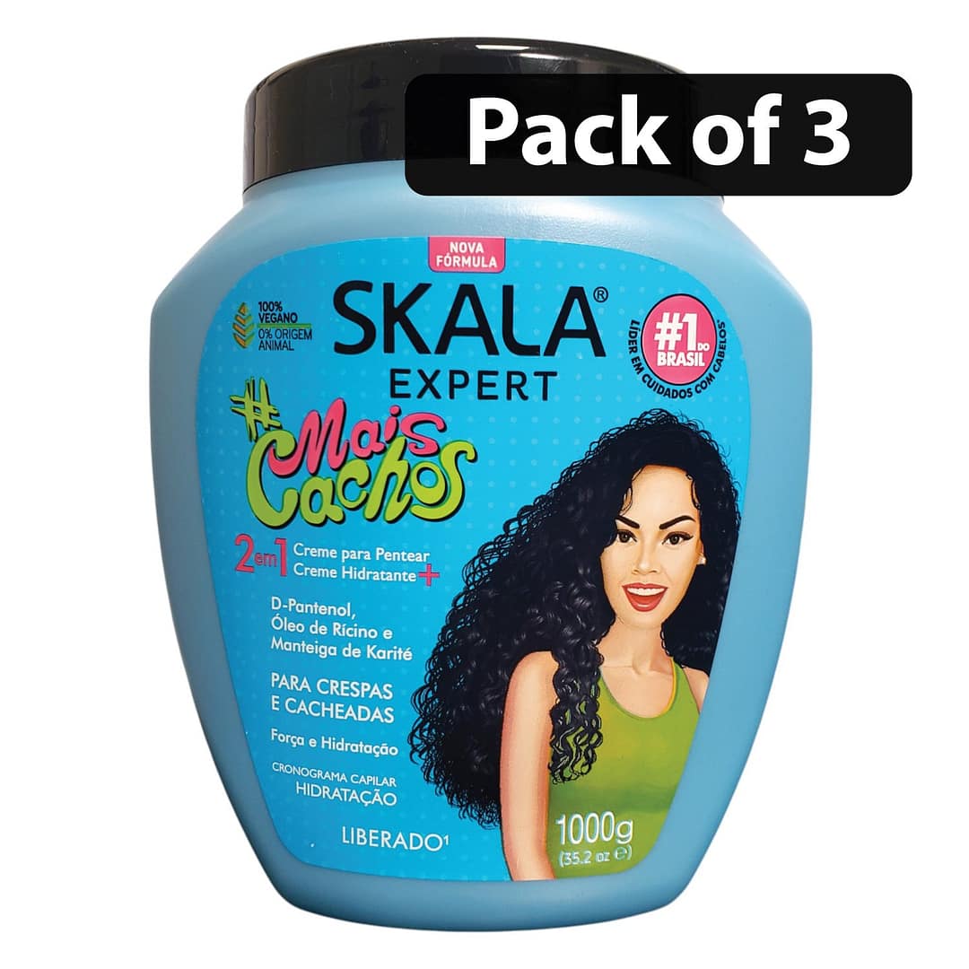 Skala Expert Mais Cachos Hair Treatment Cream 1Kg x3 Skala Expert Mais Cachos Hair Treatment Cream 1Kg x3
