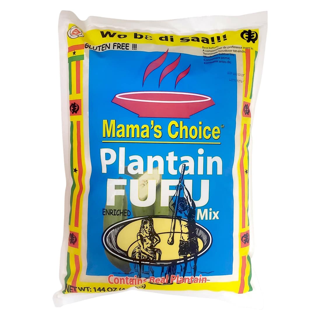 Mama's Choice Plantain Fufu Mix 144oz (4.08kg) 1 Mama's Choice Plamtain Fufu Mix 144oz (4.08kg)