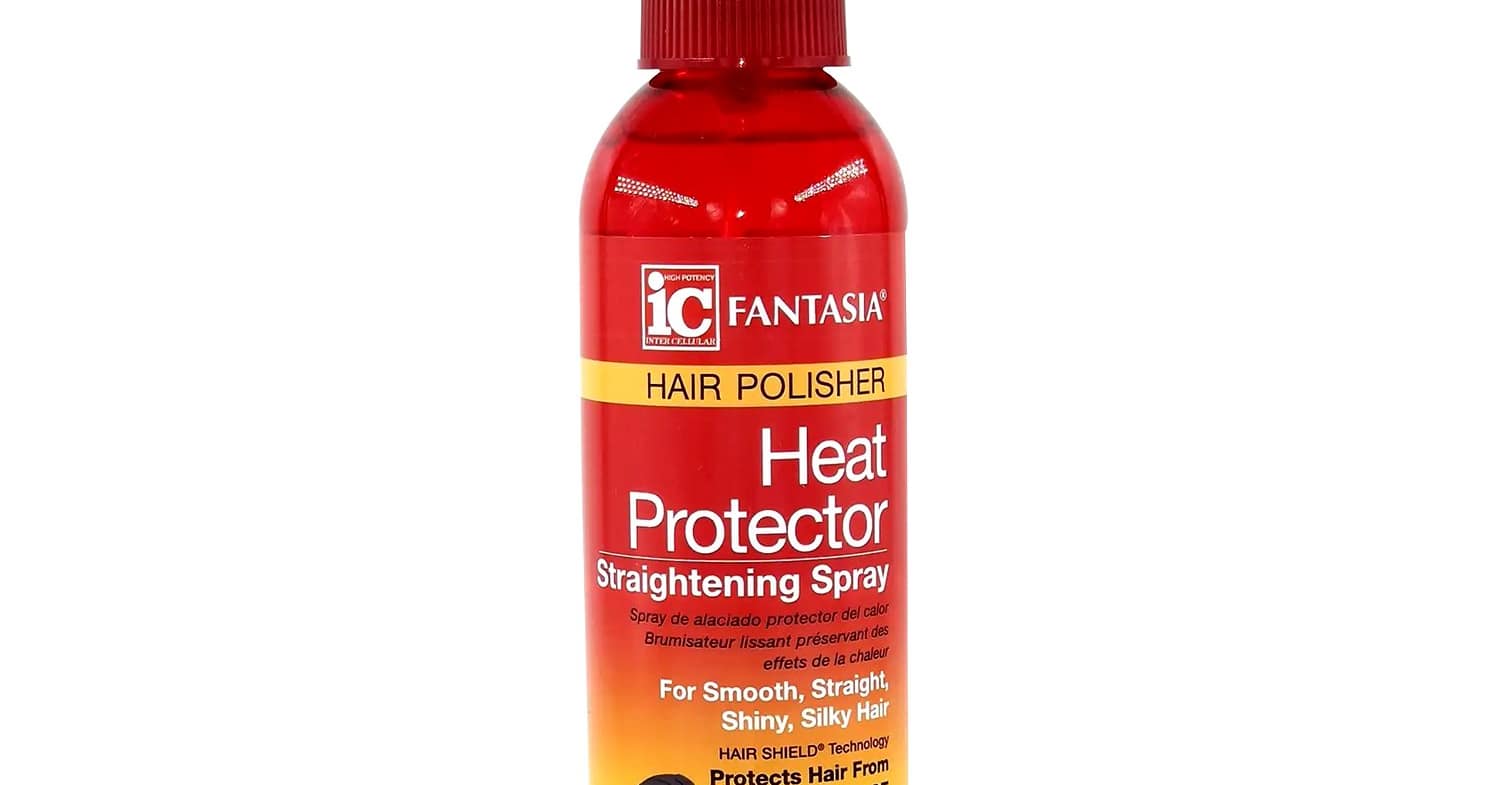 IC FANTASIA Heat Protector Straightening Spray 6oz Afro Pride