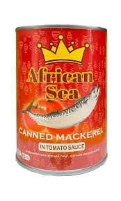 African Sea Canned Mackerel In Tomato Sauce 425g