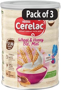 (Pack of 3) Nestle Cerelac – Infant Honey & Wheat with Milk 1kg