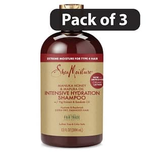 Shea Moisture Manuka Honey & Mafura Oil Intensive Hydration Shampoo - 13 fl oz Pack of 3