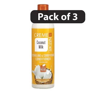 (Pack of 3) Creme of Nature Coconut Milk Detangling & Conditioning Conditioner 12fl.oz