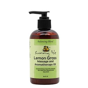 Sunny Isle Lemon Grass Massage And Aromatherapy Oil 8oz
