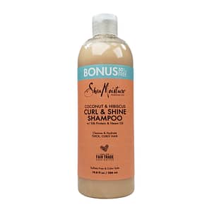 Shea Moisture Coconut & Hibiscus Curl & Shine Shampoo 19fl oz Bonus 50% Free