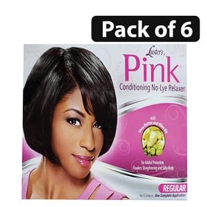 (Pack of 6) Luster’s Pink Conditioning No-Lye Relaxer