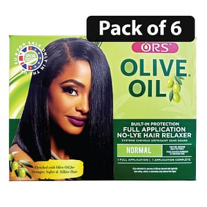 Pack of 3) ORS Olive Oil Built-In-Protection No-Lye Hair Relaxer Normal