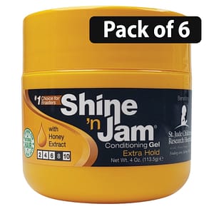 (Pack of 6) Shine 'n Jam Extra Hold Conditioning Gel 4oz