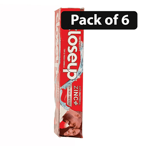 (Pack of 6) Close Up Triple Fresh Formula Toothpaste Red Hot 130g