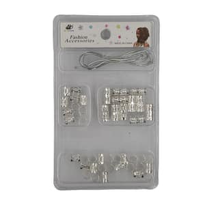 Fashion Accessories Metal Beads With String Silver