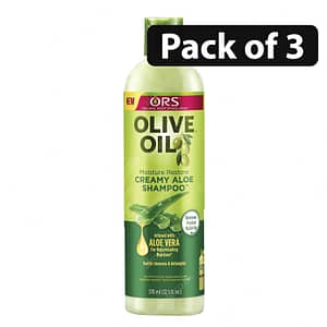 (Pack of 3) ORS Olive Oil Creamy Aloe Shampoo 370ml