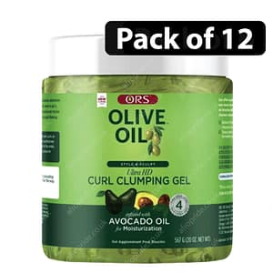 (Pack of 12) ORS Olive Oil Curl Clumping Gel with Avacado Oil 20oz