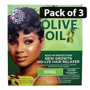 (Pack of 3) ORS New Growth No-Lye Hair Relaxer Normal