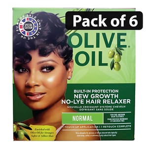 (Pack of 6) ORS New Growth No-Lye Hair Relaxer Normal