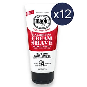 (Pack of 12) Magic Razorless Cream Shave Extra Strength 6oz