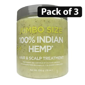 (Pack of 3)Kuza Indian Hemp Hair & Scalp Treatment Jumbo Size 18oz