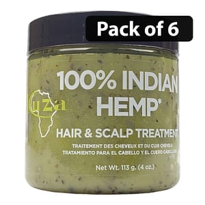 (Pack of 6) Kuza 100% Indian Hemp Hair & Scalp treatment 4oz