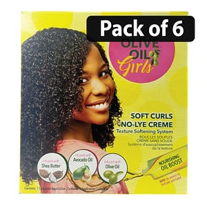 (Pack of 6) ORS Olive Oil Girls Soft Curls No Lye Texture Softening System