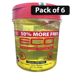 (Pack of 6) Eco Styling Gel Argan Oil 24oz