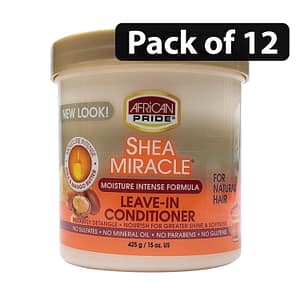 (Pack of 12) African Pride Shea Butter Miracle Leave-in Conditioner 15oz