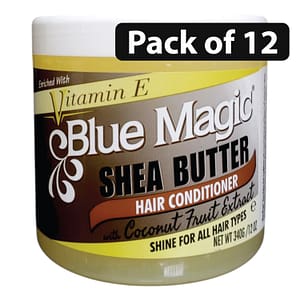 (Pack of 12) Blue Magic Shea Butter Hair Conditioner 340g12oz (Pack of 12) Blue Magic Shea Butter Hair Conditioner 340g12oz