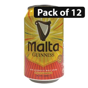 (Pack of 12) Malta Gunness Non Alcoholic Malt Drink 330ml