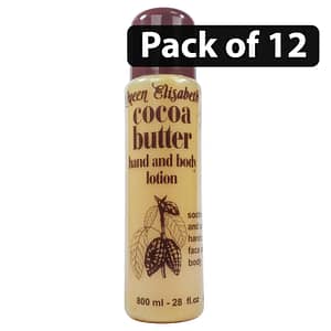 (Pack of 12) Queen Elisabeth Cocoa Butter Hand And Body Lotion 800ml