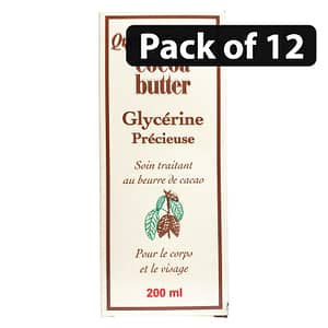 (Pack of 12) Queen Elisabeth Cocoa Butter Precious Glycerine 200ml