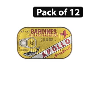 (Pack of 12) Sardines Apollo 125g in spiced veg oil
