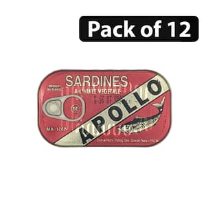 (Pack of 12) Sardines Apollo 125g in veg oil