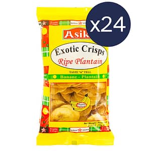 (Pack of 24) Asiko Exotic Crisps Ripe Plantain
