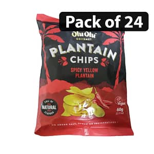 (Pack of 24) Olu Olu Plantain Chips Chilli 60g
