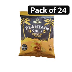 (Pack of 24) Olu Olu Sweet Yellow Plantain Chips 60g