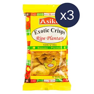 (Pack of 3) Asiko Exotic Crisps Ripe Plantain