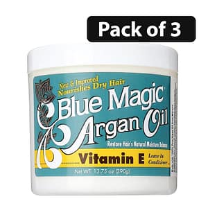(Pack of 3) Blue Magic Argan Oil Vitamin E Leave-In Conditioner 13.75oz