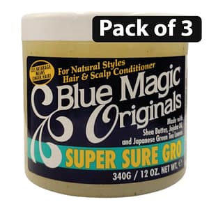 (Pack of 3) Blue Magic Super Sure Gro Hair & Scalp Conditioner 12oz