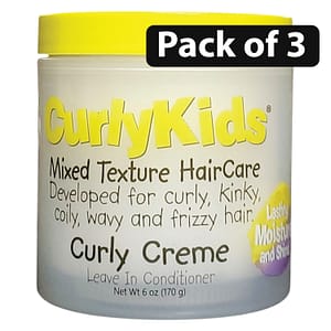 (Pack of 3) Curly Kids Curly Creme Leave-In Conditioner 6oz
