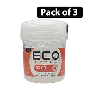 (Pack of 3) ECO Style Professional Gel Krystal 8oz