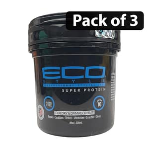 (Pack of 3) ECO Style Super Protein For Dry Damaged Hair 8oz